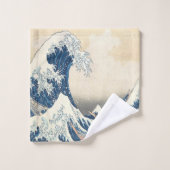 De Grote Golf van Kanagawa Ukiyo-e Japans Bad Handdoek (Wasdoekje)
