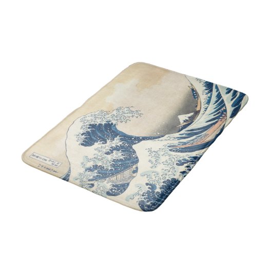 De Grote Golf van Kanagawa Ukiyo-e Japans Badmat (Gekanteld)