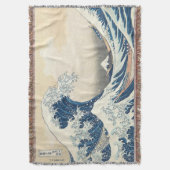 De Grote Golf van Kanagawa Ukiyo-e Japans Deken (Voorkant Verticaal)