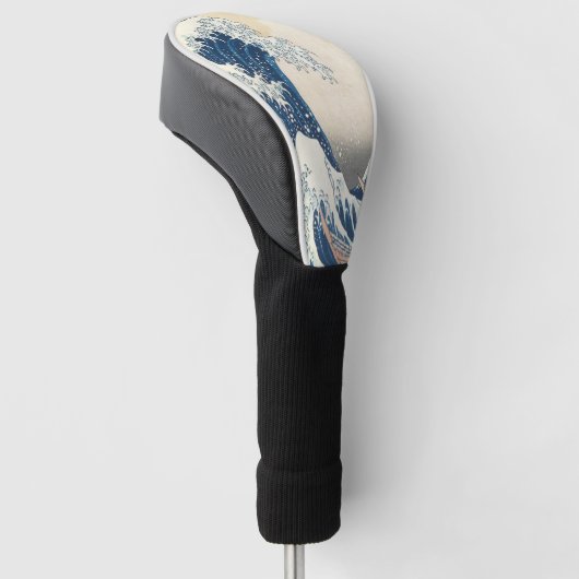 De Grote Golf van Kanagawa Ukiyo-e Japans Golfheadcover (Schuin)