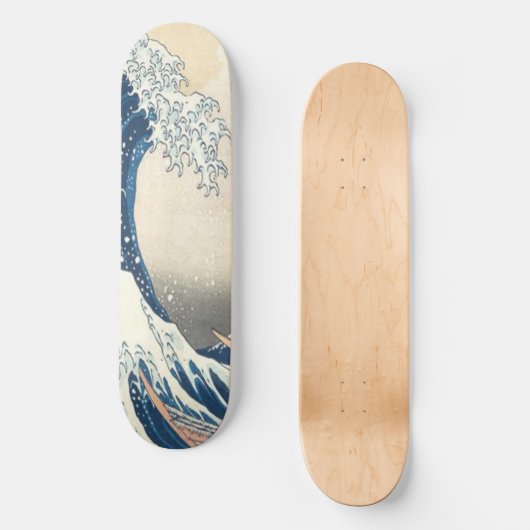 De Grote Golf van Kanagawa Ukiyo-e Japans Persoonlijk Skateboard (Voorkant)