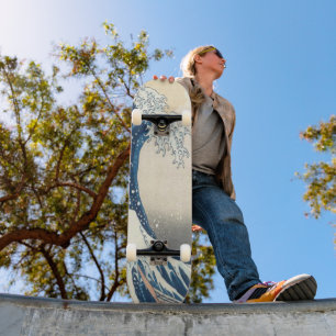 De Grote Golf van Kanagawa Ukiyo-e Japans Persoonlijk Skateboard