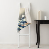 De Grote Golf van Kanagawa Ukiyo-e Japans Sherpa Deken (In situ)