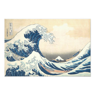 De grote golf van Kanagawa Ukiyo-e Japanse kunst Foto Afdruk