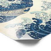De grote golf van Kanagawa Ukiyo-e Japanse kunst Foto Afdruk (Hoek)
