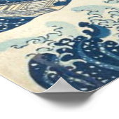 De grote golf van Kanagawa Ukiyo-e Japanse kunst Poster (Hoek)