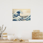 De grote golf van Kanagawa Ukiyo-e Japanse kunst Poster (Keuken)