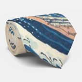 De grote golf van Kanagawa Ukiyo-e Japanse kunst Stropdas (Opgerold)