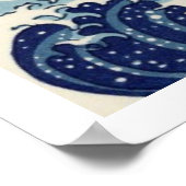 De Grote Golf van Kanagawa Ukiyo-e Poster (Hoek)