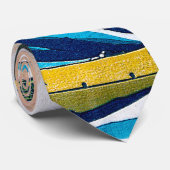 De grote golf van Kanagawa Vector HD Stropdas (Opgerold)