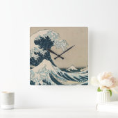 De Grote Golf van Kanagawa Vierkante Klok (Huis)
