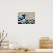 De Grote Golf van Kanagawa Vintage Poster (Keuken)