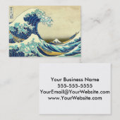 De grote golf van Kanagawa Visitekaartje (Voorkant / Achterkant)