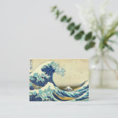 De grote golf van Kanagawa Visitekaartje (Staand voorkant)
