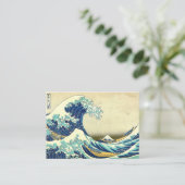De grote golf van Kanagawa Visitekaartje (Staand voorkant)