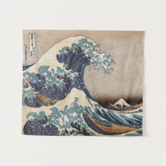 De Grote Golf van Kanagawa Wandkleed