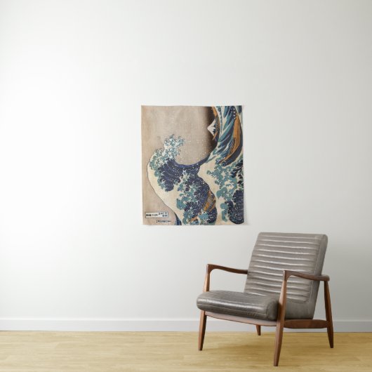 De Grote Golf van Kanagawa Wandkleed (In situ)