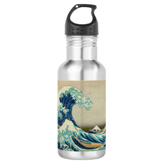 De Grote Golf van Kanagawa Waterfles