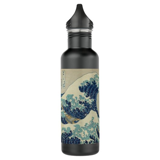 De Grote Golf van Kanagawa Waterfles (Links)