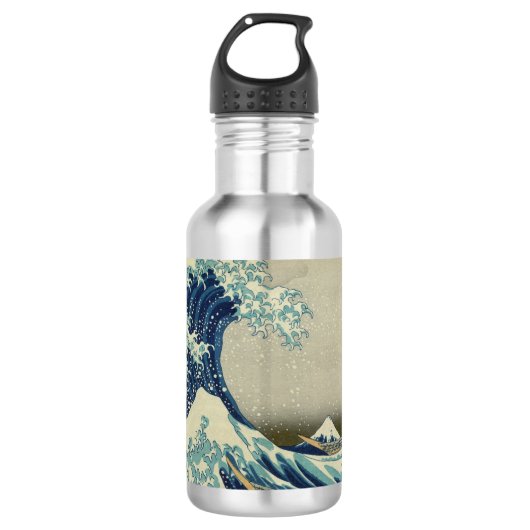 De Grote Golf van Kanagawa Waterfles (Voorkant)