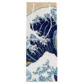 De grote golf van Kanagawa Wijn Cadeautas (Achterkant)