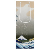De grote golf van Kanagawa Wijn Cadeautas (Voorkant)