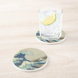 De Grote Golf van Kanagawa Zandsteen Onderzetter