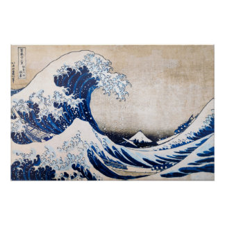 De Grote Golf van Kangawa Perfect Poster