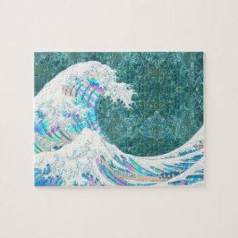 de grote golf van kanigawa ( groen ) legpuzzel