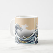 De grote golf van Katagawa Koffiemok (Voorkant links)