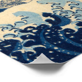 De Grote Golf van Katsushika Hokusai Poster (Hoek)