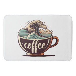 De Grote Golf Van Koffie Badmat