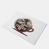 De Grote Golf Van Koffie Deurmat (Schuin)