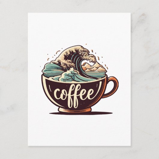 De Grote Golf Van Koffie Informatiekaartje (Voorkant)