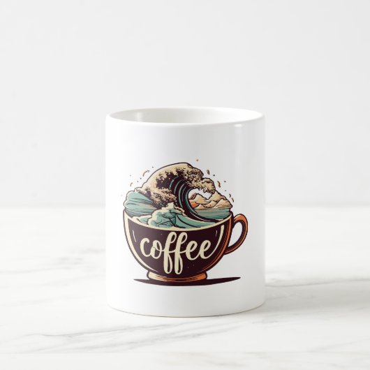De Grote Golf Van Koffie Koffiemok (Center)