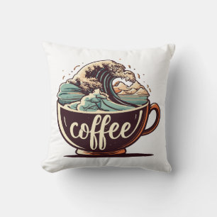 De Grote Golf Van Koffie Kussen