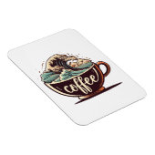 De Grote Golf Van Koffie Magneet (Rechterzijde)