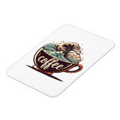De Grote Golf Van Koffie Magneet (Linkerzijde)