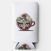De Grote Golf Van Koffie Seltzer Blikjeskoeler (Voorkant)