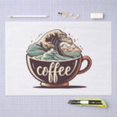 De Grote Golf Van Koffie Tissuepapier (Craft)