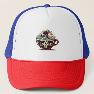 De Grote Golf Van Koffie Trucker Pet