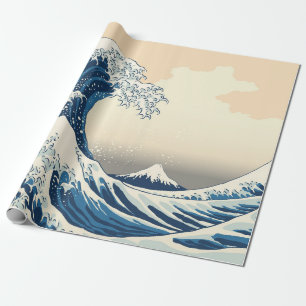 De grote golf van schilderkunst in kanagawa cadeaupapier