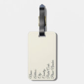 De Grote Golf voor de kust van Kanagawa illustrati Bagagelabel (Achterkant verticaal)