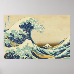 De Grote Golf voor de Kust van Kanagawa Poster