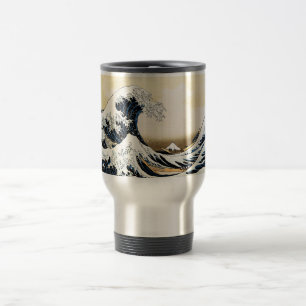 De Grote Golf voor Kanagawa Hokusai, Japanse kunst Reisbeker