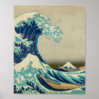 De Grote Golf voor Kanagawa — Hokusai Poster