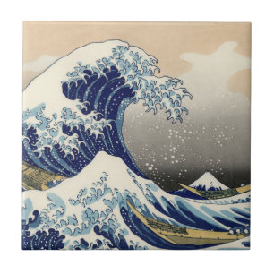 De Grote Golf voor Kanagawa Hokusai Tegeltje