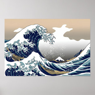 De Grote Golf voor Kanagawa Japanse Kunstprint  Poster