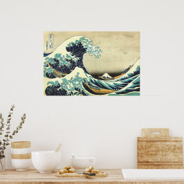 De Grote Golf voor Kanagawa Katsushika Hokusai  Poster
