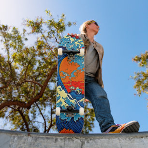 De Grote Golf voor Kanagawa Skateboarddek Persoonlijk Skateboard